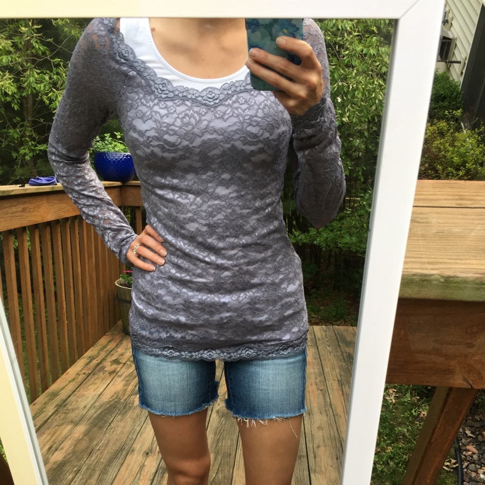 MODA lace long sleeve Small